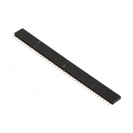 Connettore pin strip femmina per PCB 40 contatti passo 2.54mm