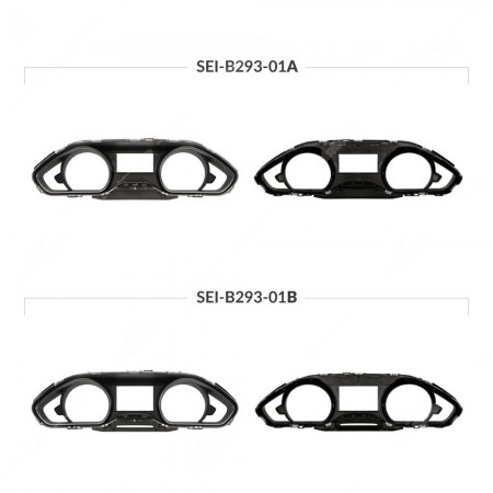 Confronto versioni vetro cruscotto Peugeot 208 Mk1 e 2008 Mk1