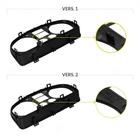 Versione 1 e Versione 2 Mascherina quadro strumenti Volkswagen Touran Mk1