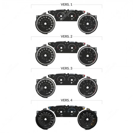 Confronto versioni fondini quadri strumenti Lancia Ypsilon 846 (2015-2024)