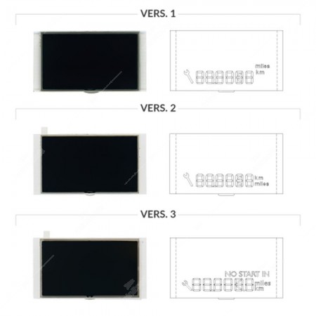 Confronto versioni disponibili display cruscotto Citroën Berlingo 2, Dispatch 2, Jumpy 2, Fiat Scudo 2, Peugeot Expert Mk2, Partner Mk2