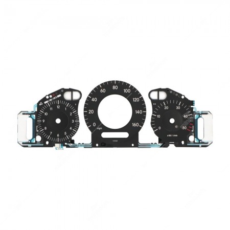 Pannello elettroluminescente completo di fondino (nero - mph) per cruscotti Mercedes CLK W209, CLS C219 e Classe E W211