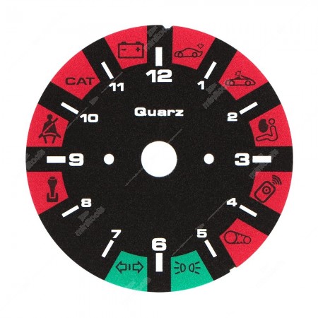 Fondino livello orologio contachilometri Porsche 911 993 - icone accese