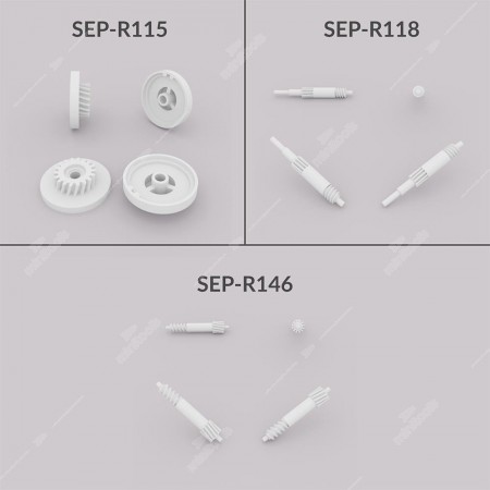 Kit di ingranaggi per riparazione contaore tachimetro New Holland e Case IH