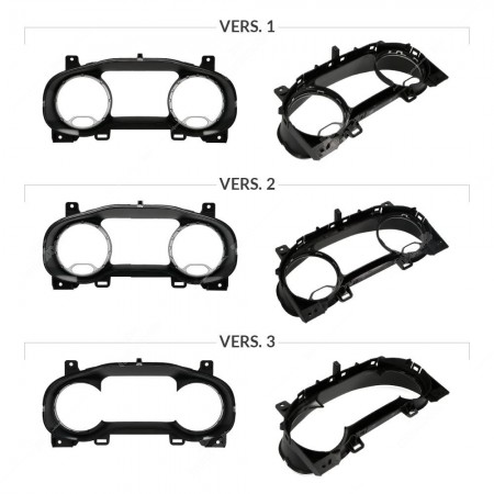 Confronto versioni cornice cruscotto Jeep Renegade