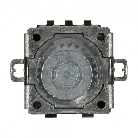 Encoder di ricambio per apparecchiature elettroniche. con tasto a pressione. 16 impulsi/giro. 32 scatti 15,7x12x17,5h mm