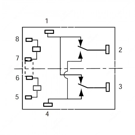 Diagramma tecnico relè G8ND-27UR