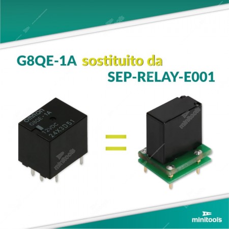 Relè G8QE-1A 12VDC - G8QE-1A DC12 sostituito da SEP-RELAY-E001