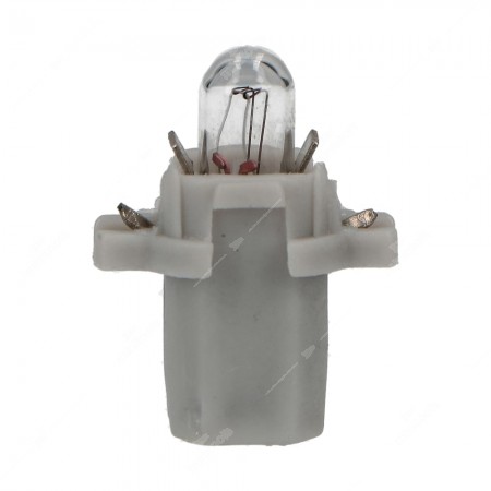 Confezione lampadine per cruscotto B8,3d BAX10s 12V 1,2W con base grigia