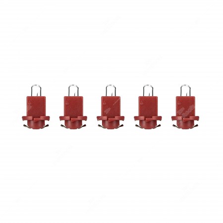 Confezione da 5 pezzi di lampadina per cruscotto EBS-R6 24V 1,2W con base marrone