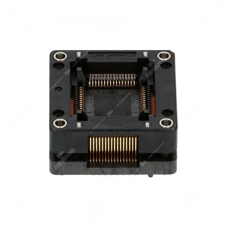 Zoccolo QFP64, 64 pin, passo tra pin 0,80mm