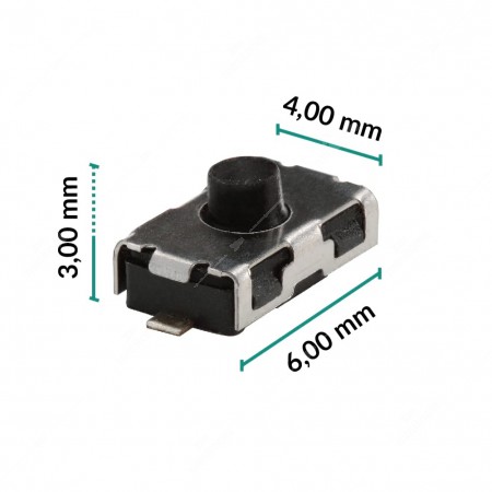 Micropulsante 6x4x3mm - Confezione da 5 pz (normalmente chiuso)