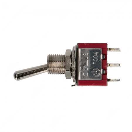 Interruttore / Deviatore a levetta SPDT ON-ON con 3 pin (13x7,7mm)