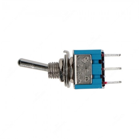 Interruttore / Deviatore a levetta SPDT con 6 pin a foro passante