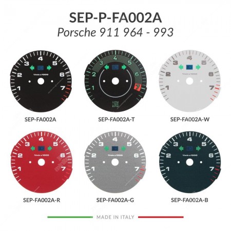 Colori disponibili fondino contagiri Porsche 911 964 - 993