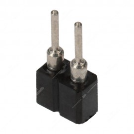 Connettore pin strip femmina THT dritto per PCB - 2 pin torniti - 1 fila - passo 2mm - conf. da 5 pz