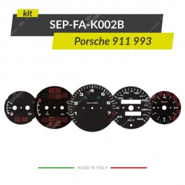 Kit di fondini per quadri strumenti Porsche 911 993