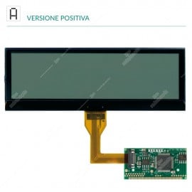 Display LCD per modulo multifunzione Borg, Johnson Controls e Magneti Marelli di Citroën, Fiat, Lancia, Peugeot e Toyota (Versione positiva)