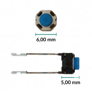 Micropulsante 6x6x5mm - Confezione da 5 pz (normalmente aperto)