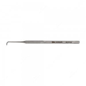 Utensile in acciaio a punta curva piatta