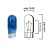 Lampadina con base in vetro, W2,1x9,5d 24V 5W T10  blu scuro – Conf. da 5 pz
