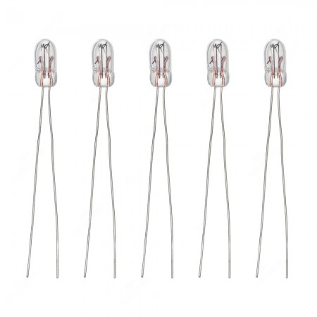 T1 24mA 28V  Wire base miniature incandescent light bulbs - 5 pcs pack