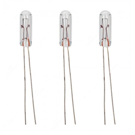 T4,7 1,1W 14V wire base miniature incandescent light bulb - 3 pcs pack