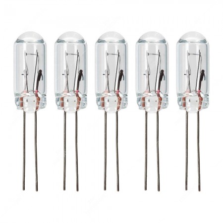 T4,9 1,1W 24V wire base miniature incandescent light bulb - 5 pcs pack