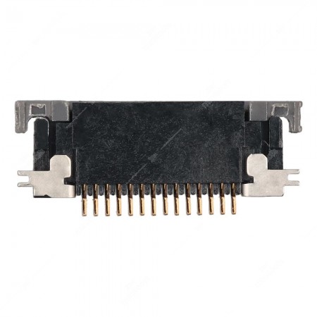 14 pins ZIF FFC / FPC connector 0.5mm pitch - closed
