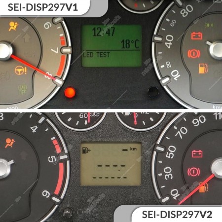 Ford Fiesta Mk5 and Fusion odometer display comparison