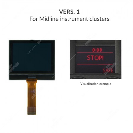 Volkswagen and Skoda Visteon instrument clusters midline display