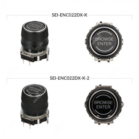 VP2 UConnect right knob versions comparison