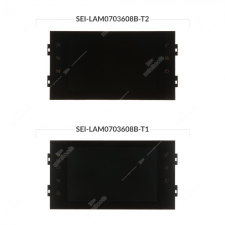 Comparison of the displays SEI-LAM0703608B-T2 and SEI-LAM0703608B-T1