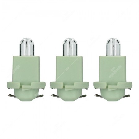 Pack of instrument cluster bulbs EBSR 24V 1,4W with light green socket