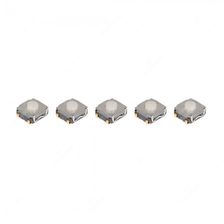6,2x6,2x3,5mm SMD Microswitch (normally open) –  "J Lead" contacts - 5 pcs pack