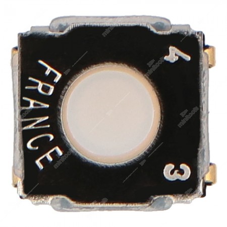 6,2x6,2x3,5mm SMD Microswitch (normally open) –  "J Lead" contacts - top side