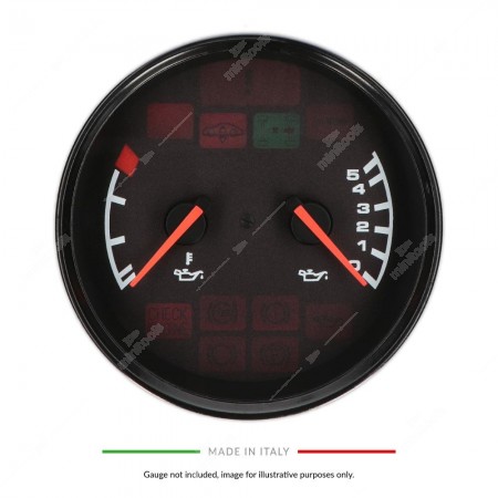 Porsche 911 964 oil pressure and temperature gauge with Minitools faceplate