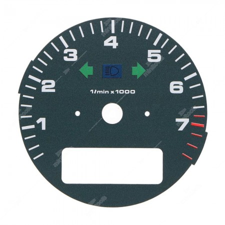 Porsche 911 964 Turbo 3.3 and 993 Turbo tachometer petrol blue dial disc - warning lights off