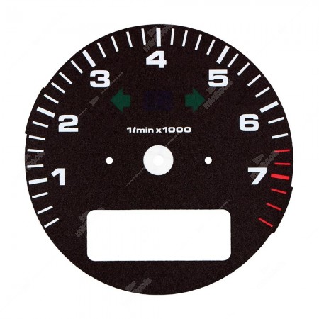 Porsche 911 964 Turbo 3.3 and 993 Turbo tachometer dial disc - warning lights off