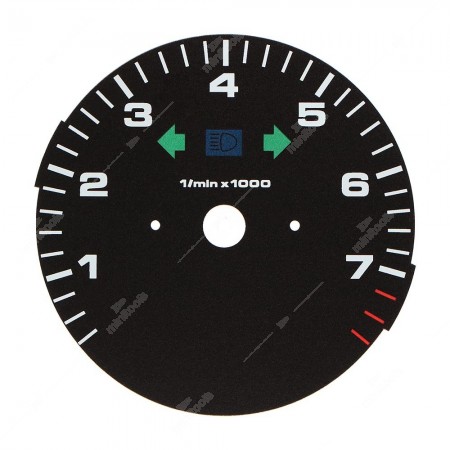 Porsche 911 964 RS 3.8 rev counter dial overlay - warning lights on