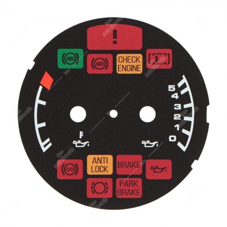 Porsche 911 993 oil pressure and temperature gauge disc (USA versions) - warning lights on