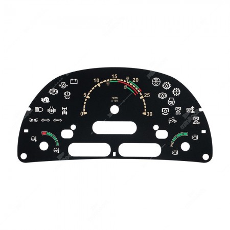 McCormick and Landini crawler tractors speedometer dial - warning lights on