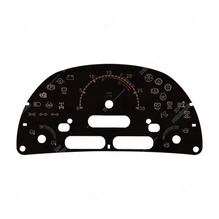 McCormick and Landini crawler tractors dahboards dial - warning lights off