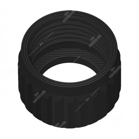 Knurled ring nut for tractors speedometer cables