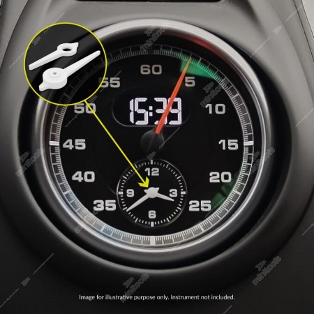 White needles for Porsche Sport Chrono stopwatch clock