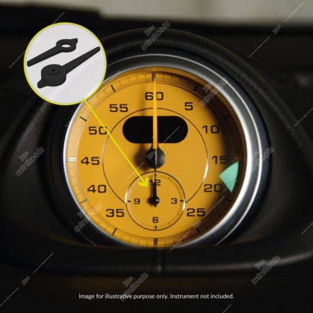 Black needles for Porsche Sport Chrono stopwatch clock