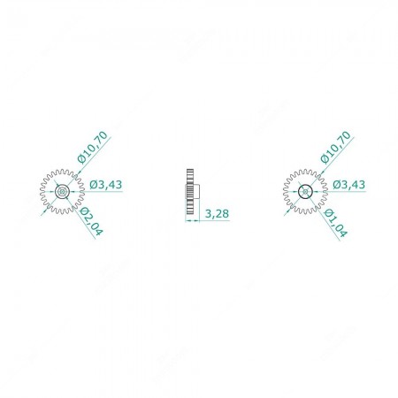 Technical schema of MAN trucks 26 teeth odometer gear