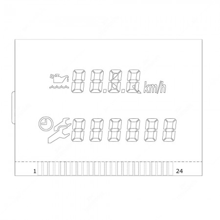 Mercedes C-Class W202 instrument panels replacement display - schema