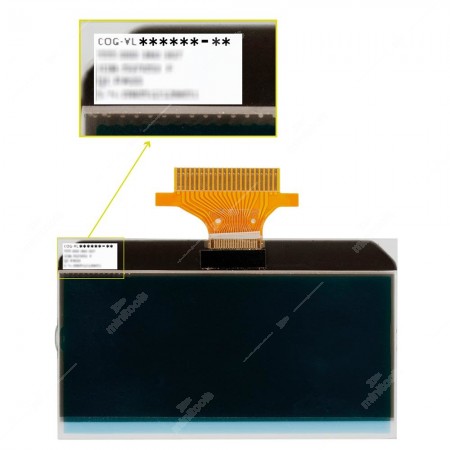 Where to find original code on "Comfort" type negative LCD display for Citroën, Fiat, Ford, Opel, Peugeot, Vauxhall and RAM instrument panels