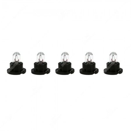 Pack of instrument cluster bulbs HRQ 14V with black socket